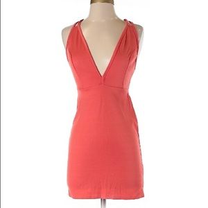 Nasty Gal Mini Dress in Coral (Size Small)